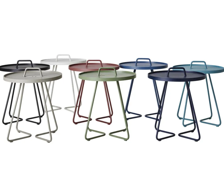Havemøbelland Cane-line On-the-move sidebord, Ekstra lille, Light grey