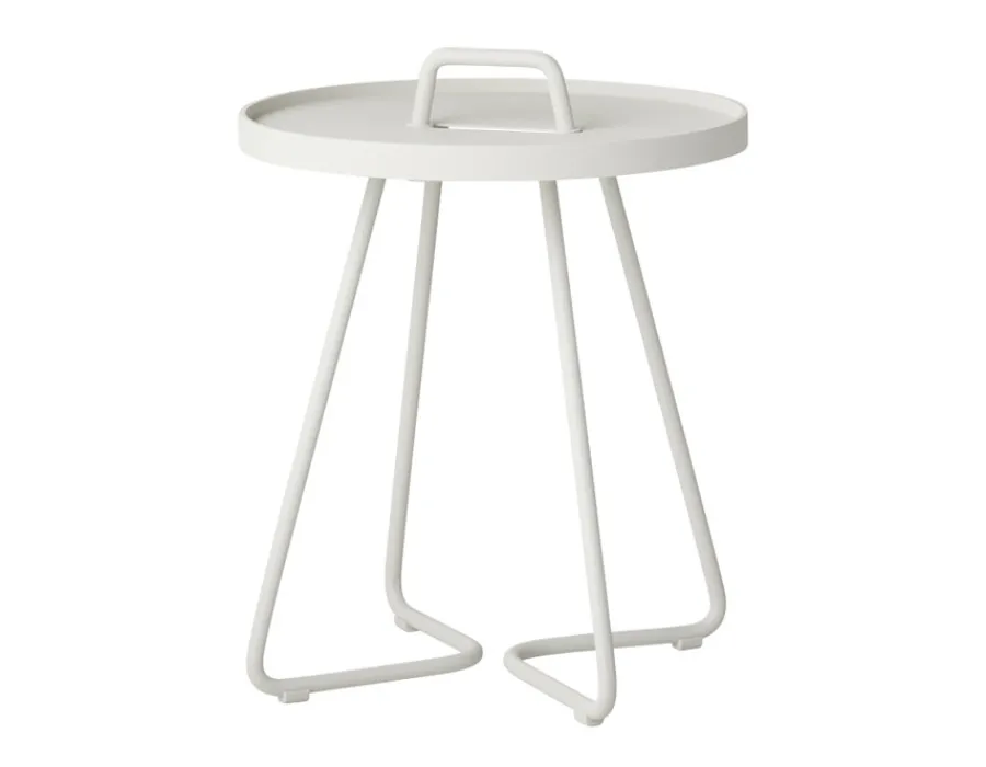 Havemøbelland Cane-line On-the-move sidebord, Ekstra lille, White