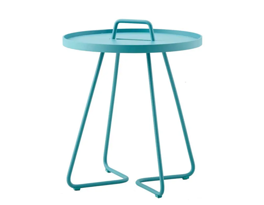 Havemøbelland Cane-line On-the-move sidebord, Lille, Aqua