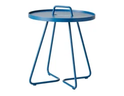 Havemøbelland Cane-line On-the-move sidebord, Lille, Dusty blue