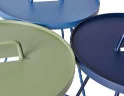Havemøbelland Cane-line On-the-move sidebord, Lille, Dusty blue