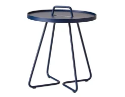 Havemøbelland Cane-line On-the-move sidebord, Lille, Midnight Blue