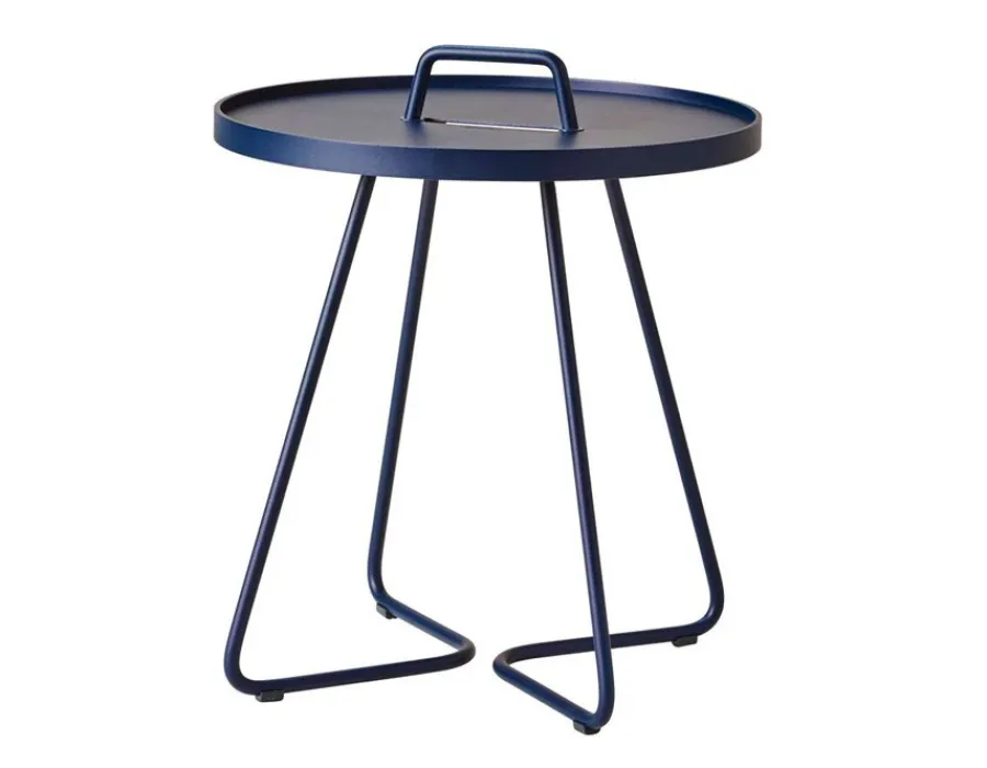 Havemøbelland Cane-line On-the-move sidebord, Lille, Midnight Blue