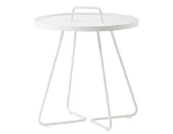 Havemøbelland Cane-line On-the-move sidebord, Lille, White