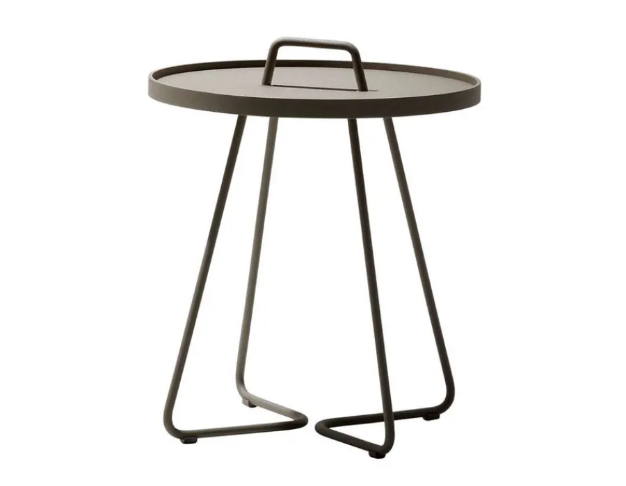 Havemøbelland Cane-line On-the-move sidebord, Stor, Taupe