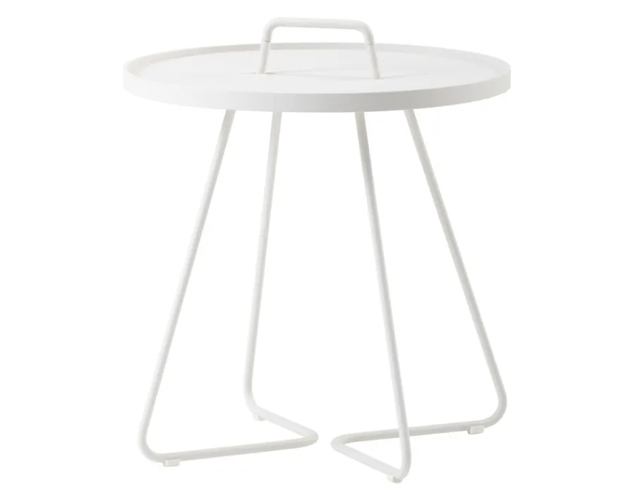 Havemøbelland Cane-line On-the-move sidebord, Stor, White