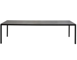 Havemøbelland Cane-line Pure Havebord 100x280 cm - Lavagrå m/sort bordplade