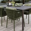 Havemøbelland Cane-line Pure Havebord 90x150 cm - Lavagrå m/sort bordplade