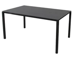 Havemøbelland Cane-line Pure Havebord 90x150 cm - Lavagrå m/sort bordplade