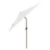 Havemøbelland Cane-line Sunshade Parasol, Ø 3 meter, m/tilt, m/stok i trælook, Dusty White