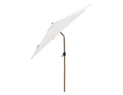 Havemøbelland Cane-line Sunshade Parasol, Ø 3 meter, m/tilt, m/stok i trælook, Dusty White
