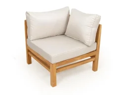 Havemøbelland Colorado Teak Hjørnemodul - m/Andorra Airflow hynder