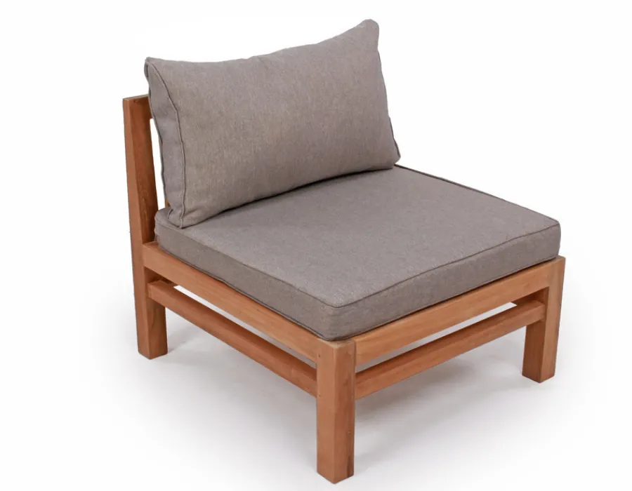 Havemøbelland Colorado Teak Mellemmodul m/Andorra Airflow hynder