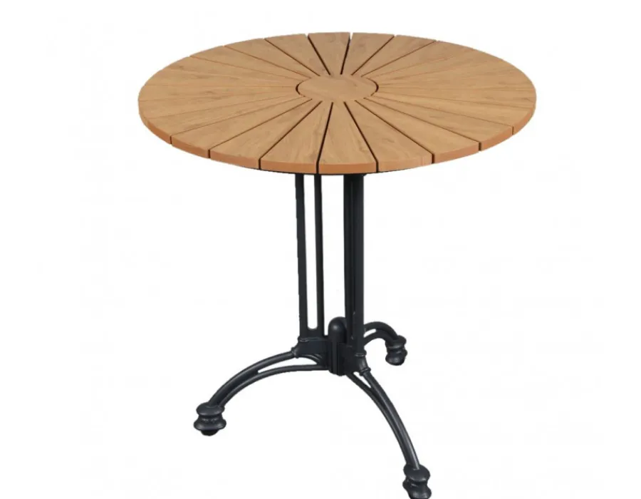 Havemøbelland DaneLine Adam Cafébord - Nonwood - Ø70 cm - Grå