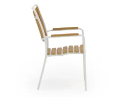 Havemøbelland DaneLine Adam Cafésæt - Nonwood - Ø70 cm - Hvid