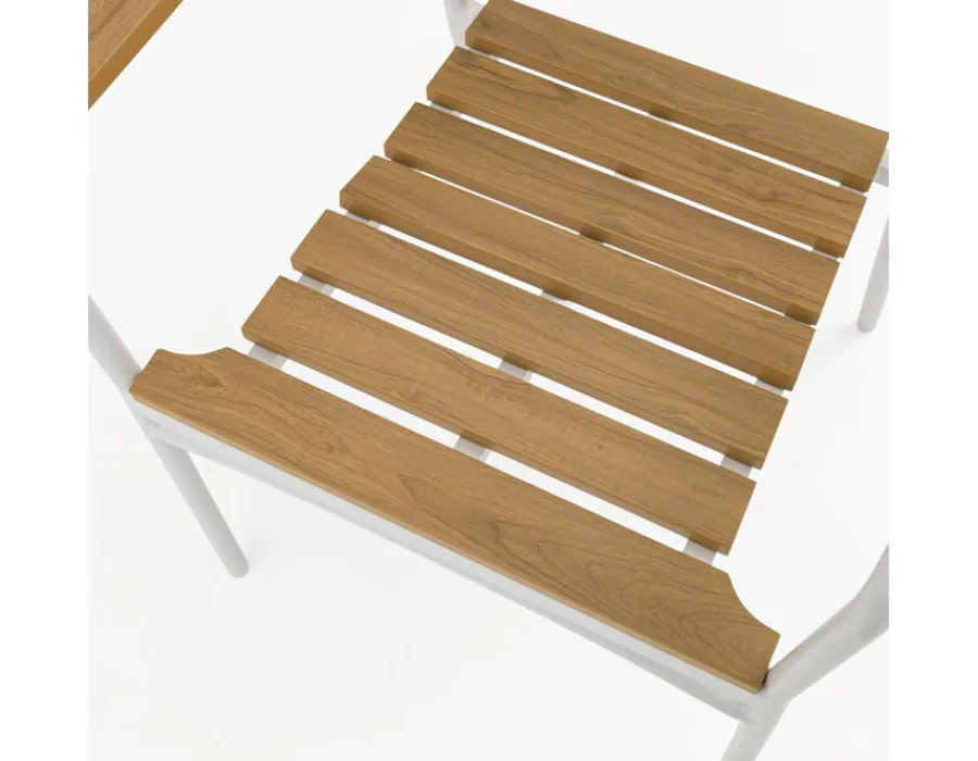 Havemøbelland DaneLine Adam Cafésæt - Nonwood - Ø70 cm - Hvid