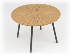 Havemøbelland DaneLine Adam Havebord - Nonwood - Ø110 cm - Grå