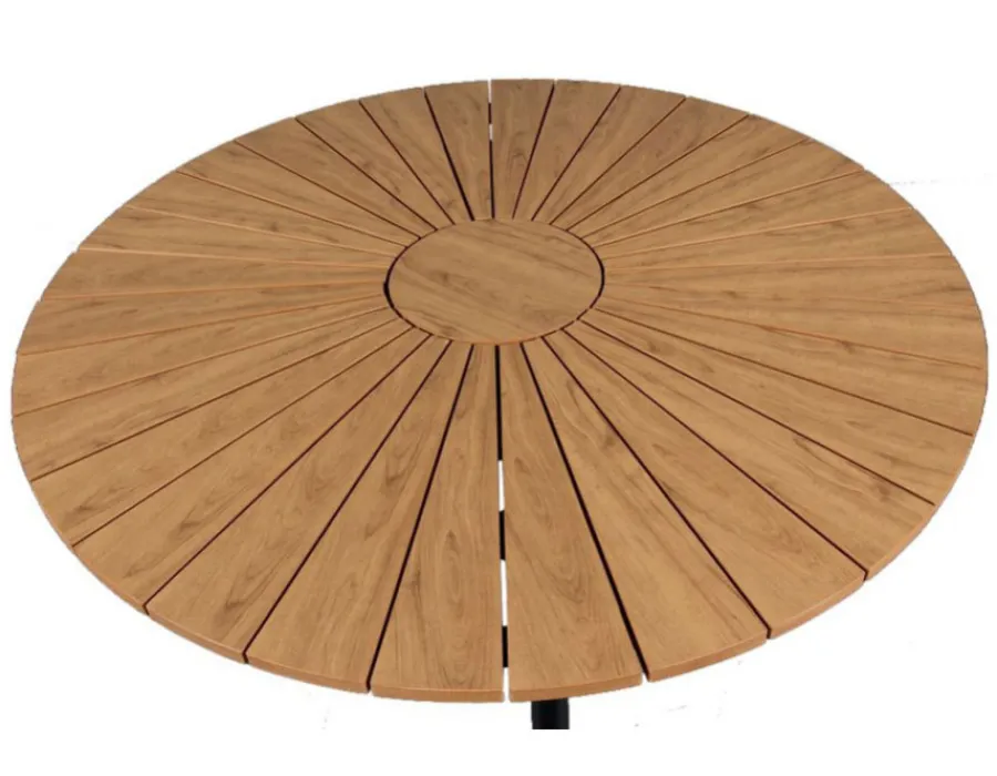 Havemøbelland DaneLine Adam Havebord - Nonwood - Ø110 cm - Grå