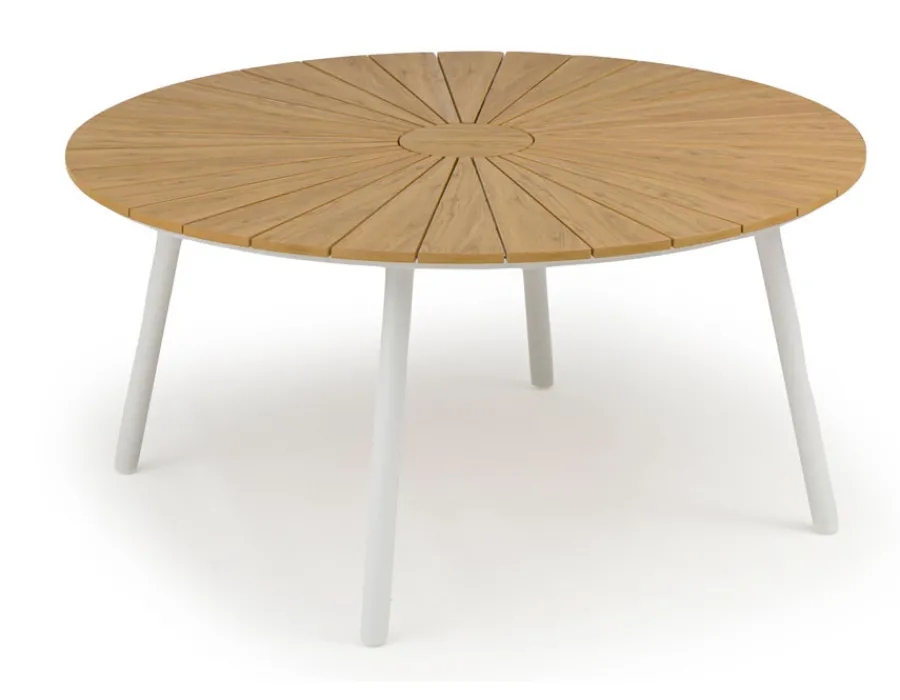 Havemøbelland DaneLine Adam Havebord - Nonwood - Ø150 cm - Hvid