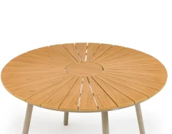 Havemøbelland DaneLine Adam Havebord - Nonwood - Ø110 cm - Latte