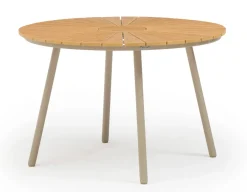 Havemøbelland DaneLine Adam Havebord - Nonwood - Ø110 cm - Latte