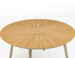 Havemøbelland DaneLine Adam Havebord - Nonwood - Ø130 cm - Latte