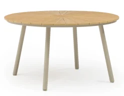 Havemøbelland DaneLine Adam Havebord - Nonwood - Ø130 cm - Latte
