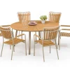 Havemøbelland DaneLine Adam Havebord - Nonwood - Ø150 cm - Latte