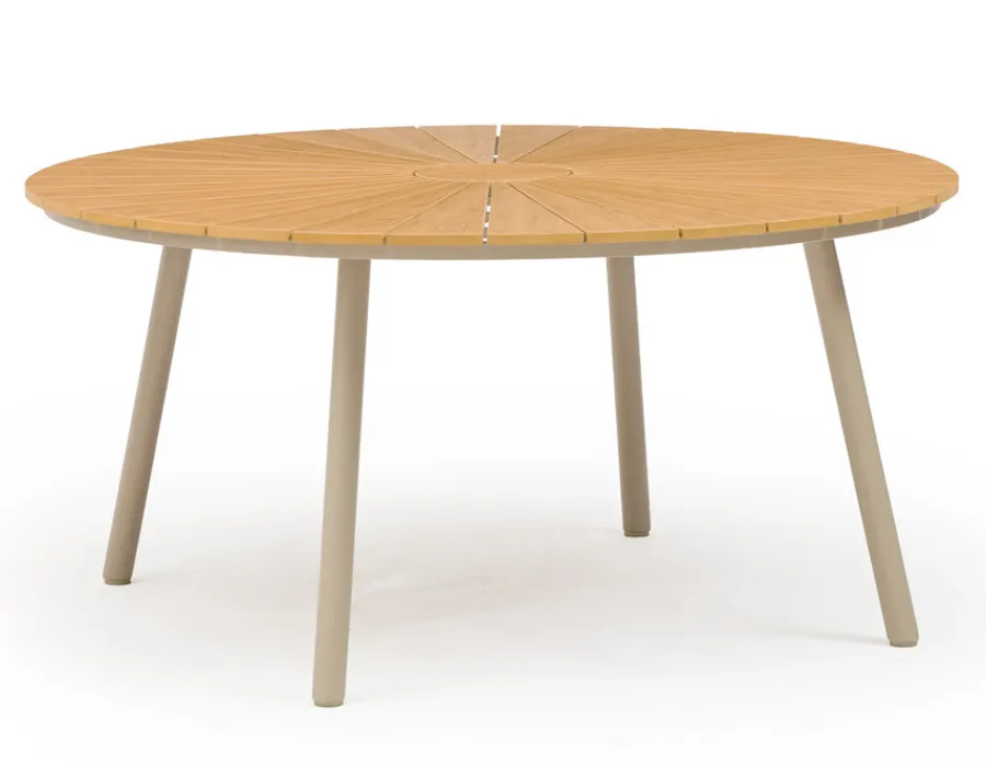 Havemøbelland DaneLine Adam Havebord - Nonwood - Ø150 cm - Latte