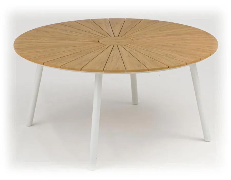 Havemøbelland DaneLine Adam Havemøbelsæt - Nonwood - Ø150 cm - Hvid