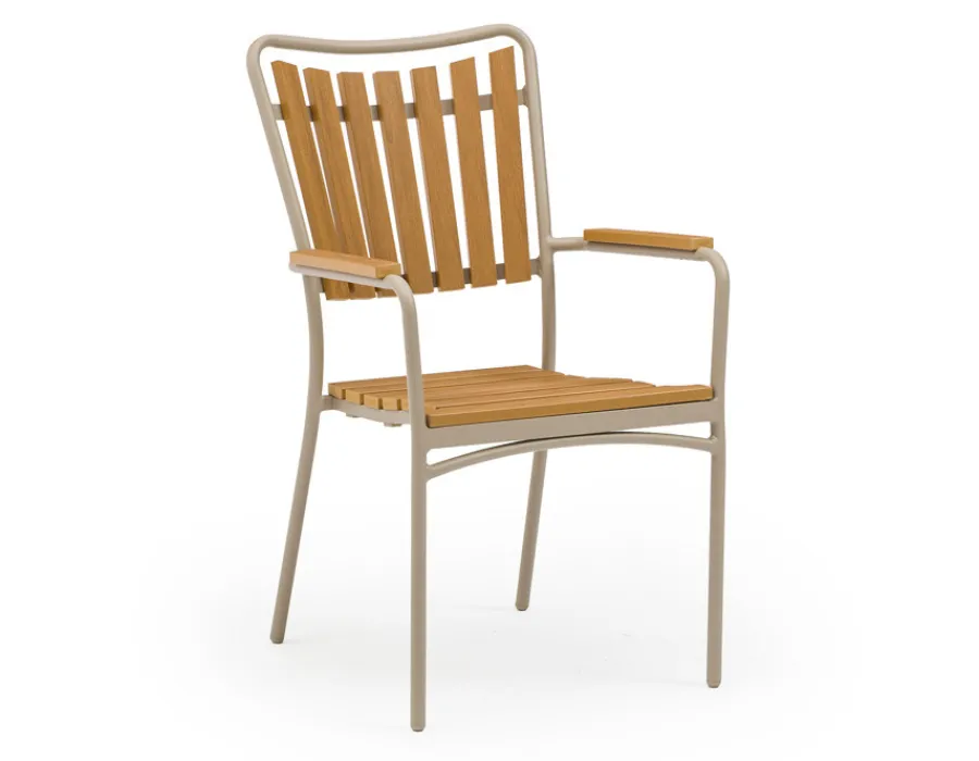 Havemøbelland DaneLine Adam Havemøbelsæt - Nonwood - Ø110 cm - Latte