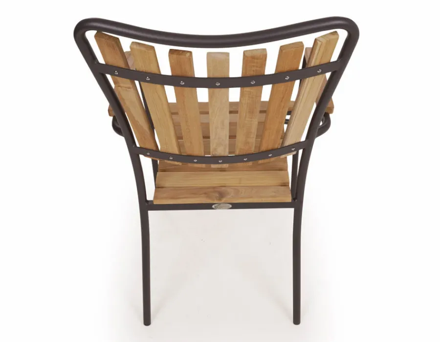 Havemøbelland DaneLine Eva Teak Cafésæt - Ø70 cm - Grå
