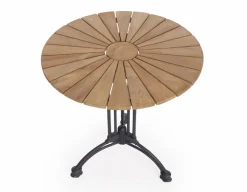 Havemøbelland DaneLine Eva Teak Cafésæt - Ø70 cm - Grå