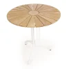 Havemøbelland DaneLine Eva Teak Cafésæt - Ø70 cm - Hvid