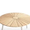 Havemøbelland DaneLine Eva Teak Havebord - Ø110 cm - Latte
