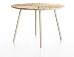 Havemøbelland DaneLine Eva Teak Havebord - Ø110 cm - Latte