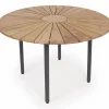 Havemøbelland DaneLine Eva Teak Havebord - Ø110 cm - Grå