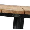 Havemøbelland DaneLine Eva Teak Havebord - Ø130 cm - Grå