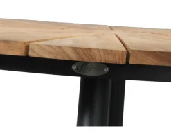 Havemøbelland DaneLine Eva Teak Havebord - Ø130 cm - Grå