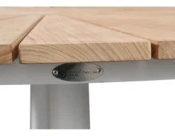 Havemøbelland DaneLine Eva Teak Havebord - Ø130 cm - Hvid