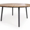 Havemøbelland DaneLine Eva Teak Havebord - Ø150 cm - Grå