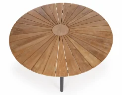Havemøbelland DaneLine Eva Teak Havebord - Ø150 cm - Grå
