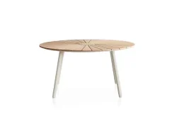 Havemøbelland DaneLine Eva Teak Havebord - Ø150 cm - Latte