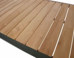 Havemøbelland DaneLine Eva Teak Havebord - 102x219 cm - Grå