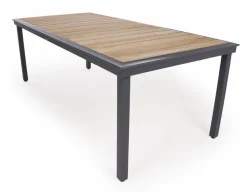 Havemøbelland DaneLine Eva Teak Havebord - 102x219 cm - Grå