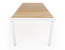 Havemøbelland DaneLine Eva Teak Havebord - 102x219 cm - Hvid