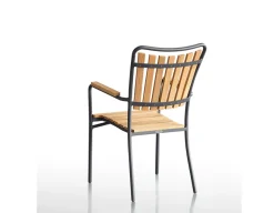 Havemøbelland DaneLine Eva Teak Havemøbelsæt m/4 stole - 90x160 cm - Grå