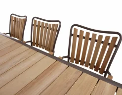 Havemøbelland DaneLine Eva Teak Havemøbelsæt - 102x219 cm - Grå