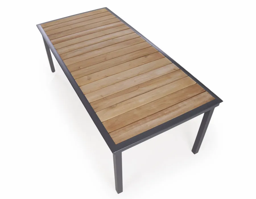 Havemøbelland DaneLine Eva Teak Havemøbelsæt - 102x219 cm - Grå
