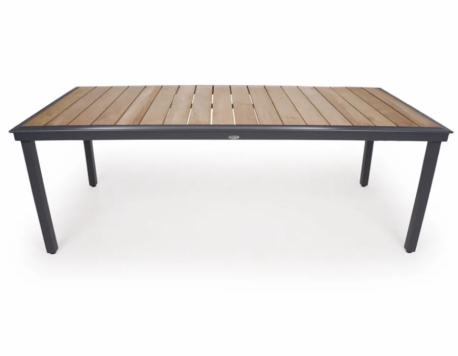 Havemøbelland DaneLine Eva Teak Havemøbelsæt - 102x219 cm - Grå